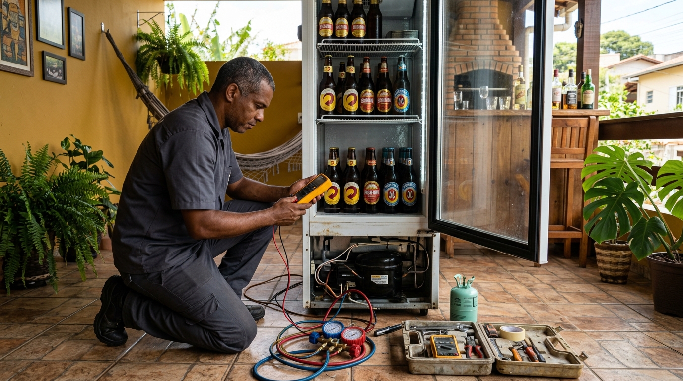 Conserto de placa eletrônica de cervejeira em Jaboatão dos Guararapes‑PE