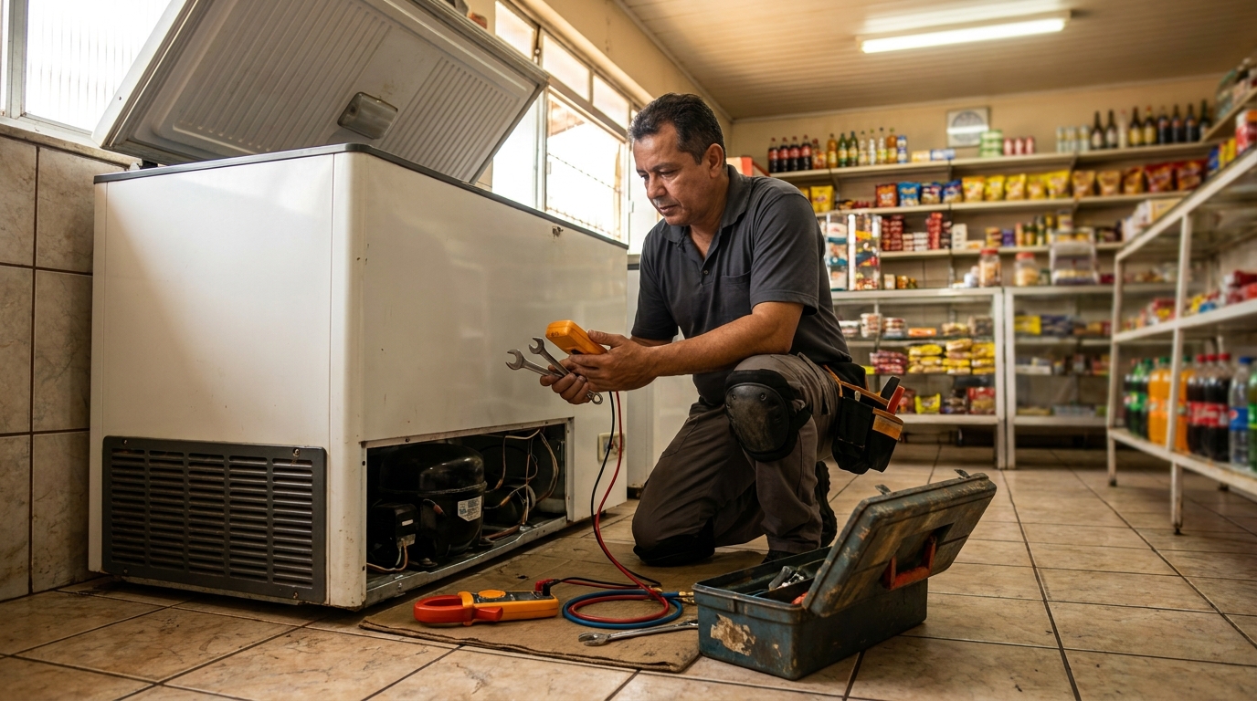 Técnico de conserto de freezer em residência em Jaboatão dos Guararapes‑PE